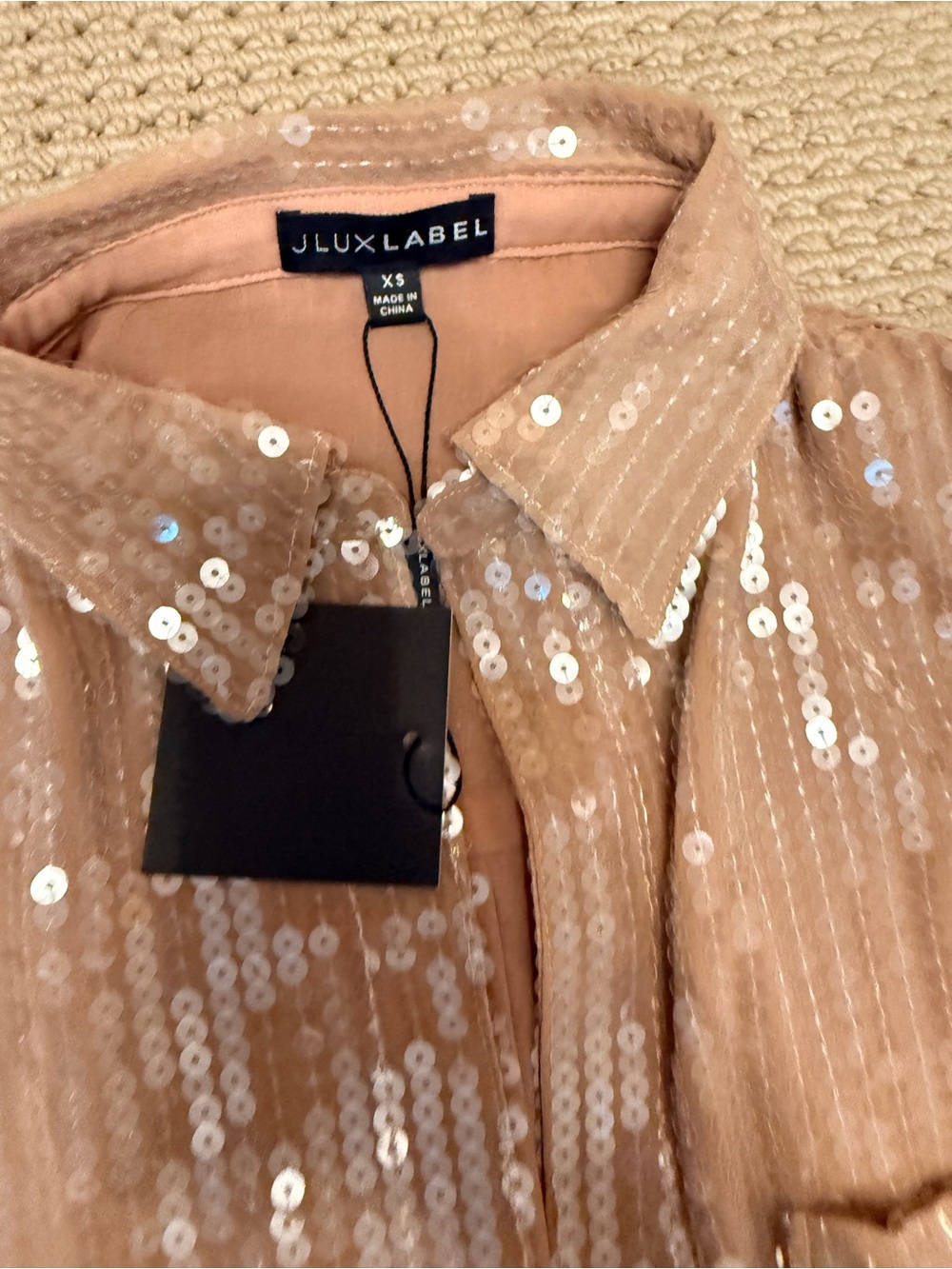 Jluxlabel Sequin Shirt NWT - Picture 3 of 3